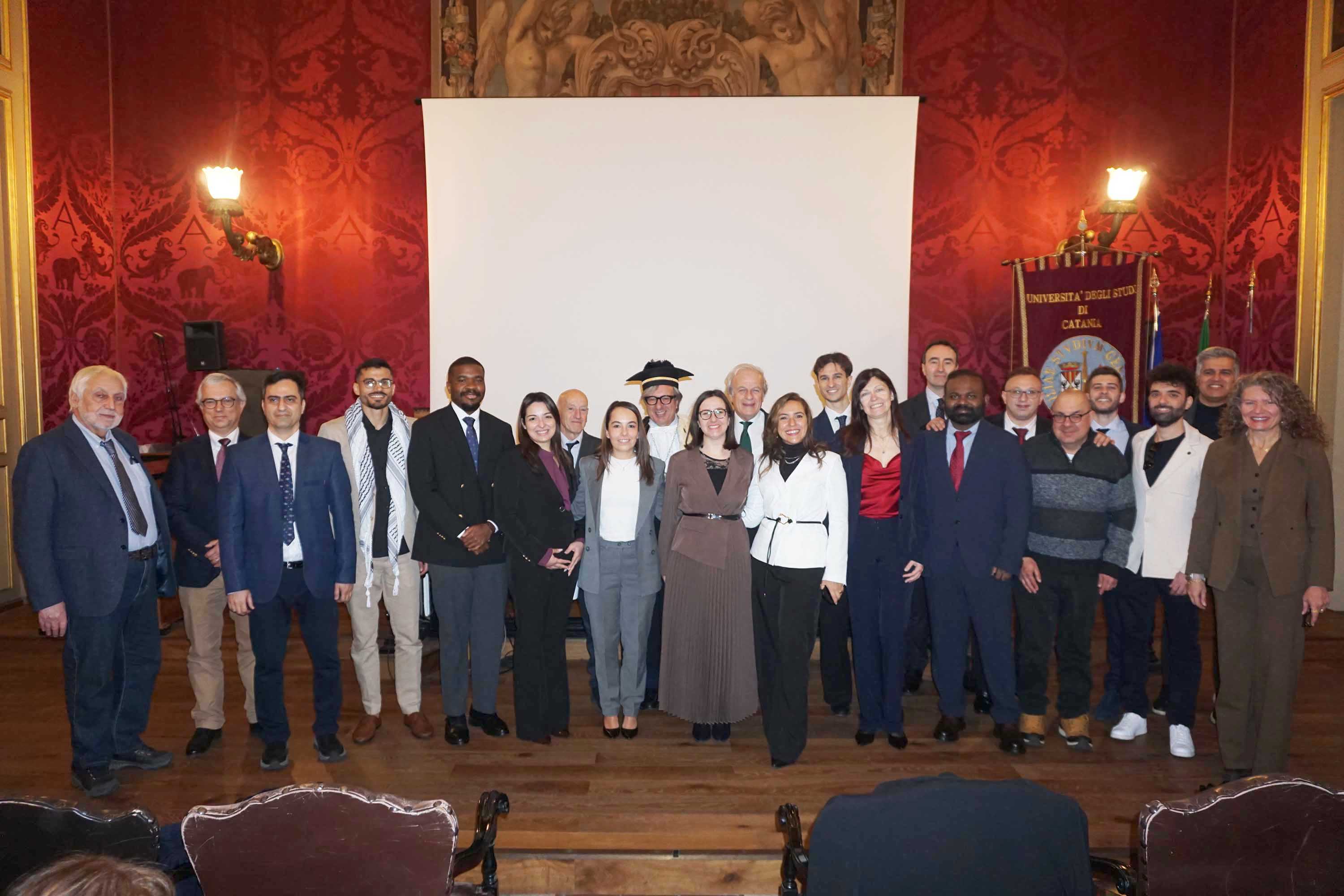 I 16 dottori di ricerca con la commissione goudicatrice